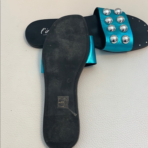 Metallic blue slides - Picture 4 of 4